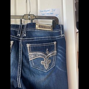 Rock Revival women’s size 34 bling easy boot jeans